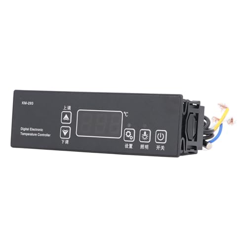 Denash Digitale Temperaturregler mit Sonde, 220 V Elektronischer Thermostat für den Kühlschrank, Sensor für Inkubatorzüchter von Denash
