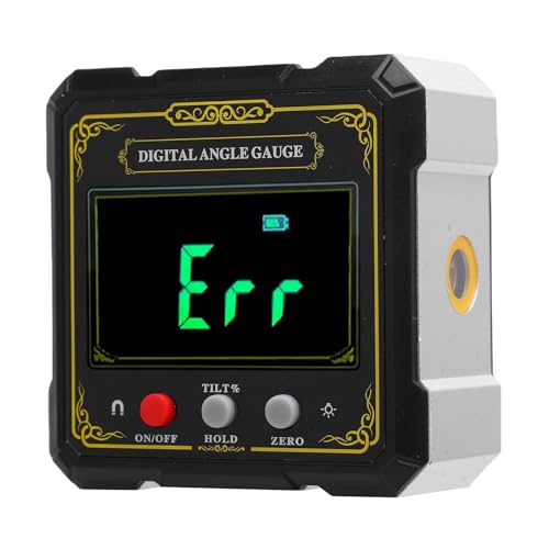 Denash Digitalwinkel -Finder, Level -Winkel -Neigungsmometer -Prognaktor mit Hintergrundbeleuchtung LCD -Display, Magnetbasis, Aluminiumlegierunggehäuse für Holzbearbeitung, Denash Digitalwinkel -Finder, Level -Winkel -Neigungsmometer -Prognaktor mit Hintergrundbeleuchtung LCD -Display, Magnetbasis, Aluminiumlegierunggehäuse für Holzbearbeitung, von Denash