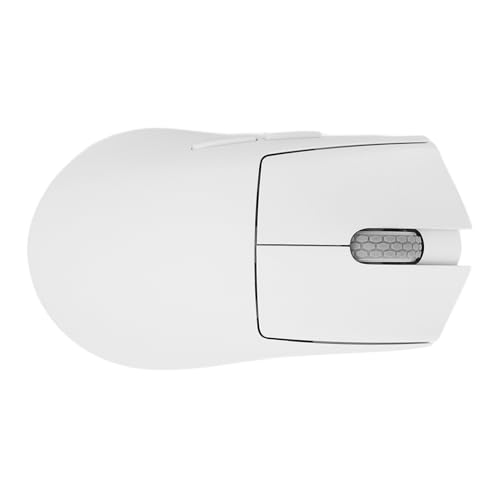 Denash Drahtloses Paming von Wiederaufladbarem Laptop 26000DPI 3395 Optischer Sensor 7 Leichte Tragbare Programmierbare Tasten für Einen Multi-Apparel-ABS-Apparat (White) von Denash