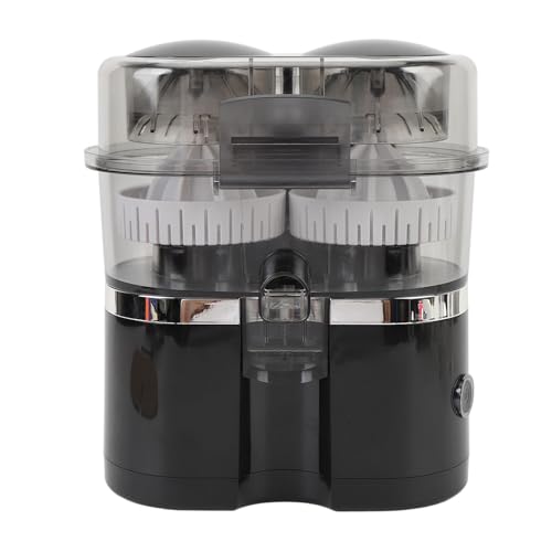 Denash Dual Head Electric Electric Citrus Juicer Kompaktsaft -Extraktormaschine für Orange Zitronen Kiwi Grapefruit, Tragbarer Entsafter für Schnelles Lebensstil (BLACK) von Denash