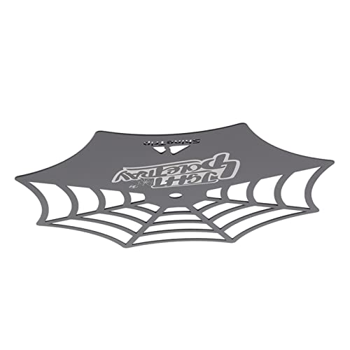 Denash Edelstahl Langleichter Leuchttabletthalter für Grillcamping, Zusätzlichen Platz für Tassen, Leicht zu Tragen für Aktivitäten Im Freien, 27x27 Cm Reisepolstischregal (Halbhohl) von Denash