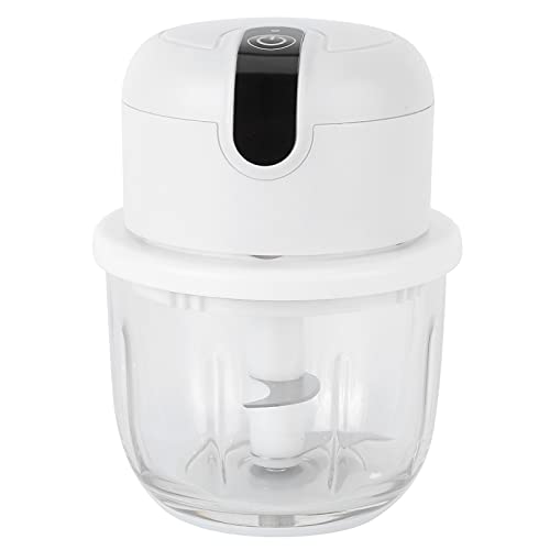 Denash Elektrischer Knoblauchschleifer Wiederaufladbares Fleisch Mincer USB -Ladeküchenküche für Gesundes weiß von Denash