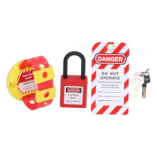 Denash Elektrisches Panel -Griff -Lockout Kit Haltbares Lockout Vorhängeschloss Tag Kit für die Elektrische Sicherheit in Stromisolationsbereichen Denash Elektrisches Panel -Griff -Lockout Kit Haltbares Lockout Vorhängeschloss Tag Kit für die Elektrische Sicherheit in Stromisolationsbereichen von Denash