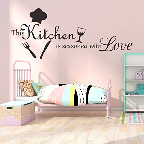 Denash Englisches Buchstabenmuster Eleganter Wandaufkleber für Küchendekoration Wasserdichte Dekoration [3 PCs Anwendbare Szene: Wand, Glastür Denash Englisches Buchstabenmuster Eleganter Wandaufkleber für Küchendekoration Wasserdichte Dekoration [3 PCs Anwendbare Szene: Wand, Glastür von Denash