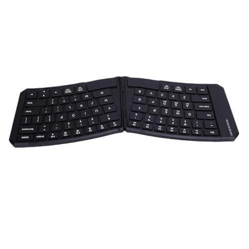Denash Ergonomische Faltbare Tastaturunterstützung, V -Form -Split Tragbarer Wiederaufladbarer Drahtloser -Klapptastatur mit Ruhigen Scherenschaltertasten Denash Ergonomische Faltbare Tastaturunterstützung, V -Form -Split Tragbarer Wiederaufladbarer Drahtloser -Klapptastatur mit Ruhigen Scherenschaltertasten von Denash