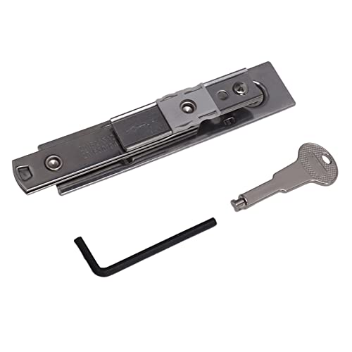 Denash Fensterersatzteile Versteckte Casement -Scharnier Edelstahl -Lüftungsbegrenzer Design Child Proof Lock (23 mm Schlitzbreite) von Denash