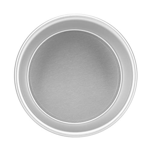 Denash Glatte Oberflächenrunde Kuchenform Hoher -Leitungseffizienz für Käsekuchen Aluminiumlegierung Silber 6,6 Im Durchmesser X 3 in Höhe, Mousse -Liebhaber von Denash