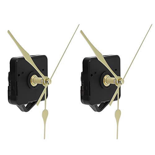 Denash Golduhr-Bewegungszeiger für Handgefertigte Uhren, 2Set Quartz Taktmechanismus-Ausstattung für Rahmenlose Wanduhr von Denash