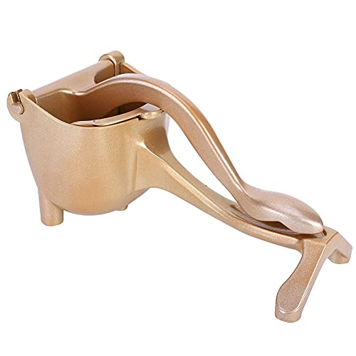 Denash Handbuch Aluminiumlegierung Tragbarer Zitronen -Squeezer Juicer für Haushaltsküchenwerkzeug mit Filter für den Heimgebrauch (GOLD) von Denash