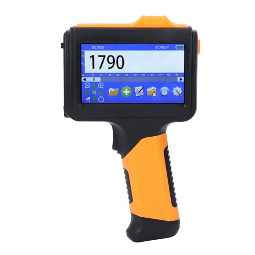 Denash Handheld-Tintenstrahl-Codedrucker, Tragbarer Handheld-Tintenstrahldrucker mit HD-LED-4,3-Zoll-Touchscreen für Beschriftung, Datum und Uhrzeit, Unterstützt Mehrsprachiges, von Denash