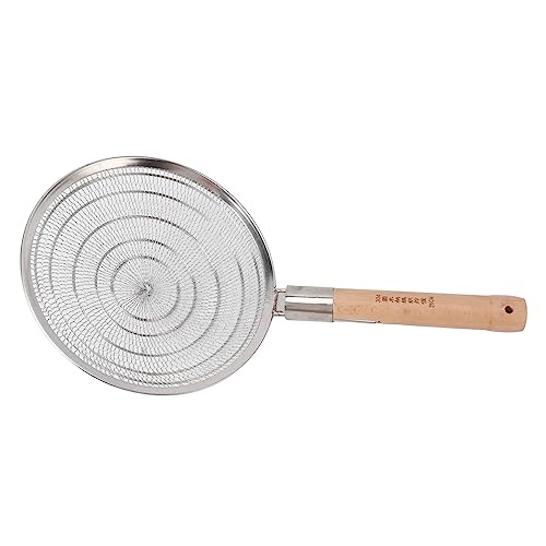 Denash Holzgriff Sieb Löffel Einfach zu Verwenden Küchenwerkzeug für Nudeln und Pommes für die Küche zu Hause (Durchmesser 26 cm) von Denash