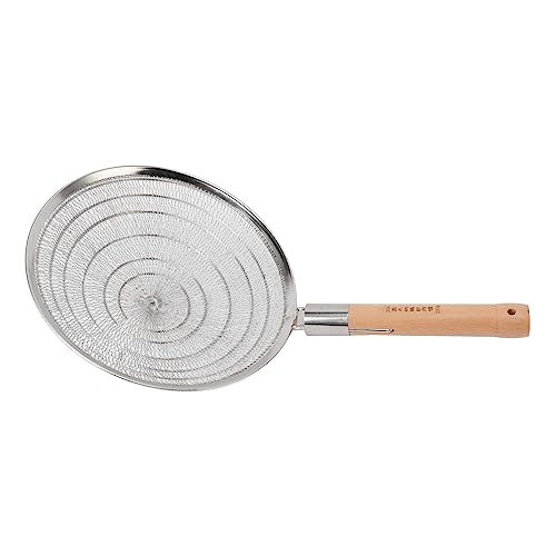 Denash Holzgriff Sieb Löffel Einfach zu Verwenden Küchenwerkzeug für Nudeln und Pommes für die Küche zu Hause (Durchmesser 30 cm) von Denash