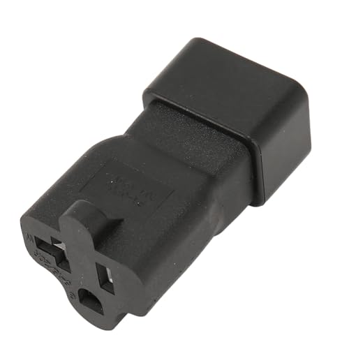 Denash IEC320 C20 Bis NEMA 5‑15 20R Wechselstromanpassungsadapter Flammhemmende PVC Außenabdeckung für PDU -Chassis -Stromversorgung, 20A Computer Stromadapter von Denash