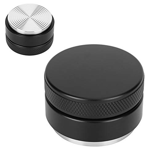 Denash Kaffeeverteiler Verstellbares Edelstahl -Leveler -Werkzeug für Professionelles Barista Cafe Home Accessoires (51MM schwarzer Faden unten) von Denash
