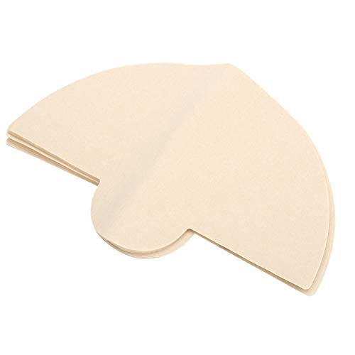 Denash LBEANS Langlebige Kaffeefilterpapier für Fanshaped Filtration, Original für Home Office Café, 40pcs Holzfaser von Denash