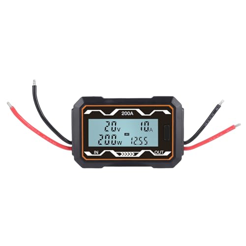 Denash Leistungsdetektor für Batterieverbrauch, Watt -Messgeräteanalysator 200A RC Solar Spannungsstrommesser mit Hintergrundbeleuchtung LCD -Bildschirm Denash Leistungsdetektor für Batterieverbrauch, Watt -Messgeräteanalysator 200A RC Solar Spannungsstrommesser mit Hintergrundbeleuchtung LCD -Bildschirm von Denash