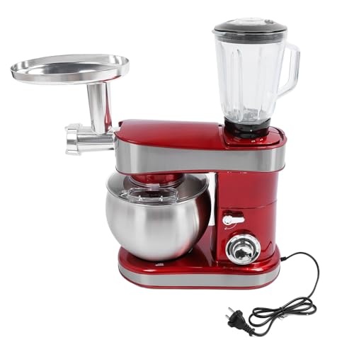 Denash Multifunktional 3 in 1 Ständermixer mit 6,5 -l -Edelstahlschüssel 1200W Neigungskopf Fleischmühle für Küchenliebhaber von Denash