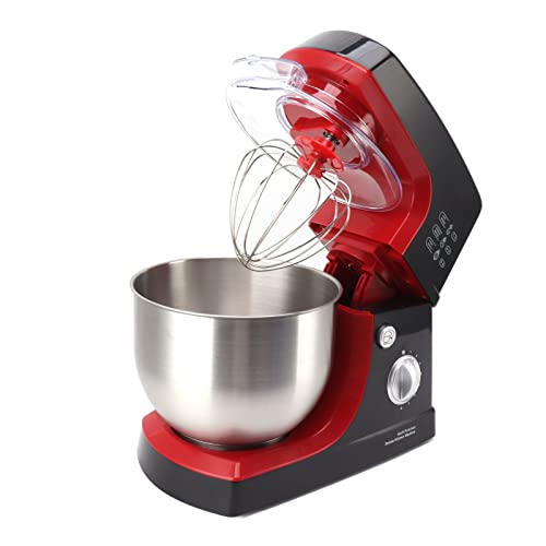 Denash Multifunktionaler Küchenstandmixer 1000W Leistungsstarker 8-Gang-Elektromischermixer für Backbegeisterte Abs Edelstahl von Denash