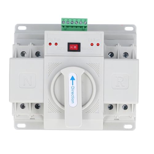 Denash NLQ1 63 2P Dual Power Automatic Transfer Switch mit Mehreren Schutzfunktionen Ideal, um Einen Zuverlässigen Betrieb in Krankenhäusern und Geschäften Sicherzustellen (63A) von Denash