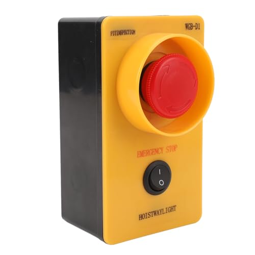 Denash Notopp -Taste -Schalter Verriegelung für Baustellen Minen, Robustes ABS Material 10A 660V Wechselstrom Stopp Taste für die Sicherheitskontrolle Denash Notopp -Taste -Schalter Verriegelung für Baustellen Minen, Robustes ABS Material 10A 660V Wechselstrom Stopp Taste für die Sicherheitskontrolle von Denash