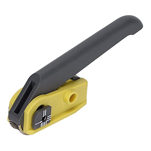 Denash Optischer Kabelstripper, Doppelblatt -Glasfaser -Kabelschneider mit Gelben/grauen Adaptern für ≤ 25 Mm Kabel (KMS-K) von Denash