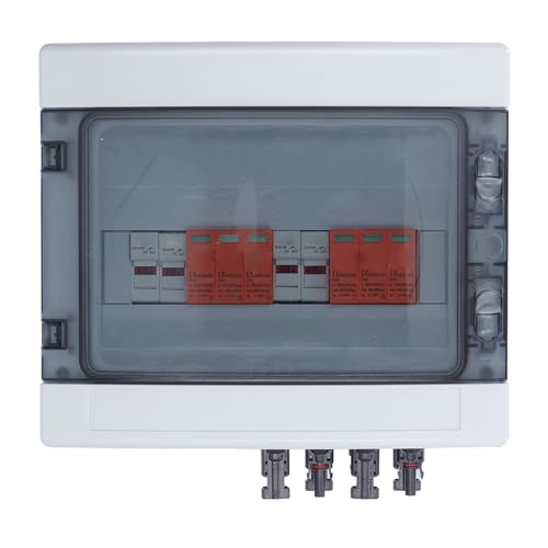 Denash PV Combiner Box mit Sicherem Schutz für Sonnenkollektoren und Wechselrichter, Wasserdicht (DC500V) von Denash