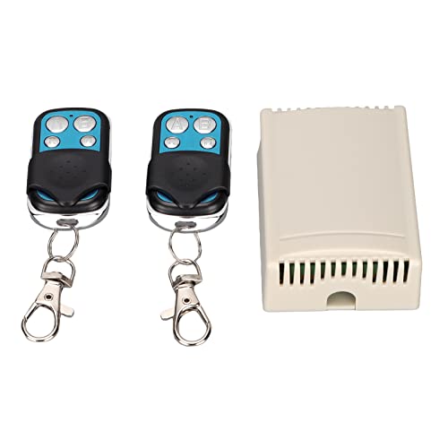 Denash RF Fernbedienung Schalter, 4 Kanal 433MHz Lernen Drahtloser Relais Sender Empfänger für Lichter Tür Fenster 12V von Denash