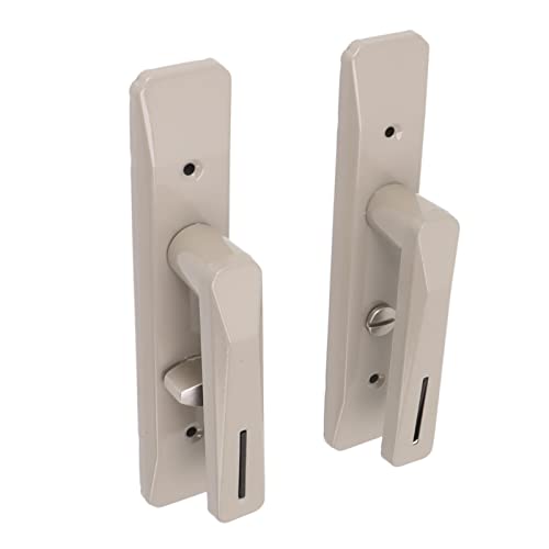 Denash Rechteckige Badezimmer -Türgriffsschlösser Starke Struktur -Latch Design für Familiengebrauch, Langlebiger Eisen und Edelstahl, 2 Türknaufs Inbegriffen (#1) von Denash