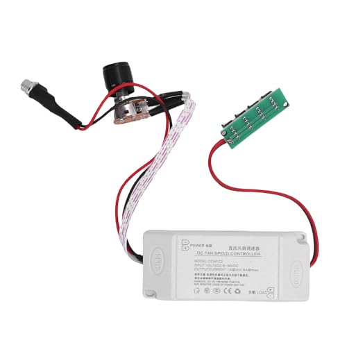 Denash Regler der Variablen Geschwindigkeit, Manuelles Lüfterwasserpumpengeschwindigkeit Controller 4 Draht 4 -Pin -Grenzfläche für Lüftergeschwindigkeitsregelung, Breiter von Denash