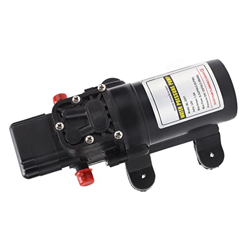 Denash Selbstprimierende Wasserpumpe Hochdruck Membranpumpe für den Außen- und Trockenbetriebsdruckschalter für Chemische Flüssigkeit. Hinzufügen von Plastikmembran (RL 2201 12V) von Denash