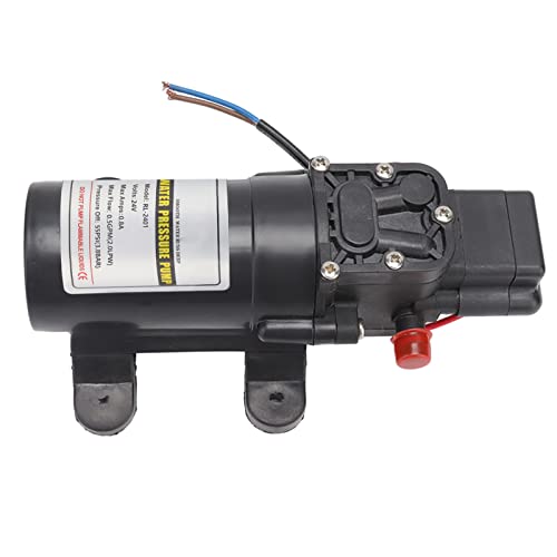 Denash Selbstprimierende Wasserpumpe Hochdruck Membranpumpe für den Außen- und Trockenbetriebsdruckschalter für Chemische Flüssigkeit. Hinzufügen von Plastikmembran (RL 2401 24V) von Denash