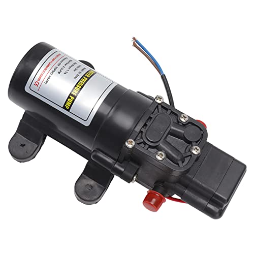 Denash Selbstprimierende Wasserpumpe Hochdruck Membranpumpe für den Außen- und Trockenbetriebsdruckschalter für Chemische Flüssigkeit. Hinzufügen von Plastikmembran (RL 2402 24V) von Denash