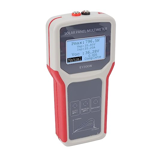 Denash Solar Panel Tester Multifunktionales LCD -MPPT -Messgerät mit Sicherheitssicherung für Solarpanel Hersteller Größe 165x80x30 Mm von Denash