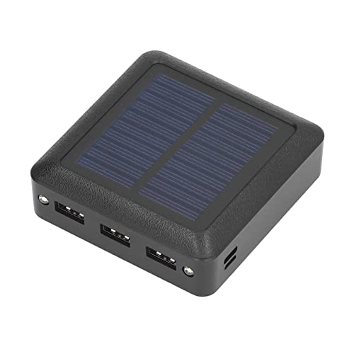 Denash Solar Power Bank 10000MAH Dual Eingabe 3 USB -Anschlüsse aus Ausgabe von 2 LED -Leuchten für Camping Fischereiplastik Im Freien von Denash