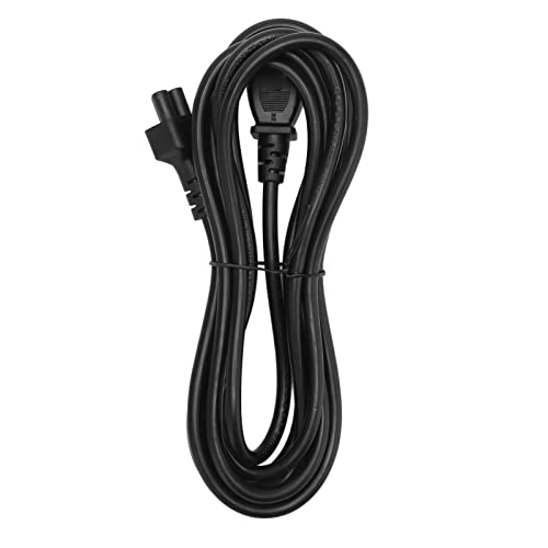 Denash Stromkabel, IEC320 C14 Männlich an C5 Weibliches Stromkabel Verstärktes Design 10A 250 V PVC -Schale 9,8ft Trage Resistent für Schreibtischlampe für Laptop von Denash
