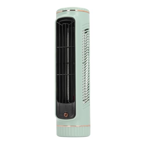 Denash Turmventilator für Schlafzimmer, Drei Geschwindigkeiten, Verstellbare, Flügellose Kühlventilatoren, Wiederaufladbarer, Leiser Luftkühler für Schlafzimmer, Büro, Außenbereich von Denash