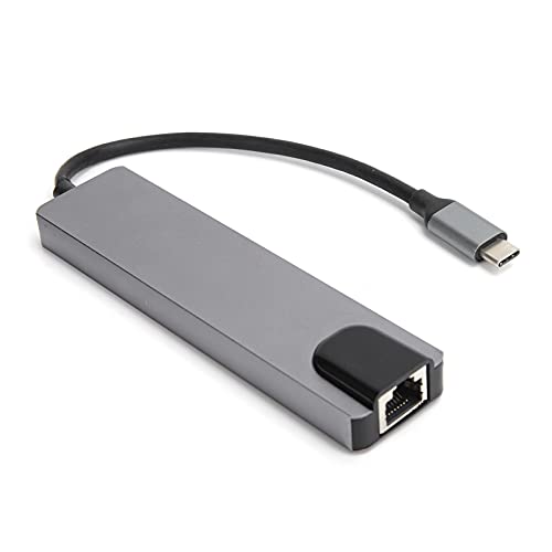 Denash Typ -C 5 in 1 Multifunktions -Adapter Dockingstation für Laptop Plug in Stromkonverter Hub für Office/Home Nutzung Aluminiumlegiermaterial Denash Typ -C 5 in 1 Multifunktions -Adapter Dockingstation für Laptop Plug in Stromkonverter Hub für Office/Home Nutzung Aluminiumlegiermaterial von Denash