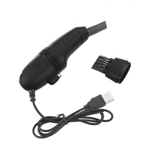 Denash USB - -Staubsauger Reiniger mit Großer Kapazität Tragbarer Tastaturreiniger Niedriger Rauschen für Computertastaturen Geeignet für Erwachsene und ABS Material (Black) von Denash