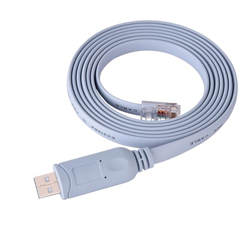Denash USB-zu-RJ45-Konsolenkabel, USB-zu-RJ45-Seriellkabel, USB-Eingang Vom Desktop-Notebook-Ende, RJ45-Ausgang Vom Router-Switch von Denash
