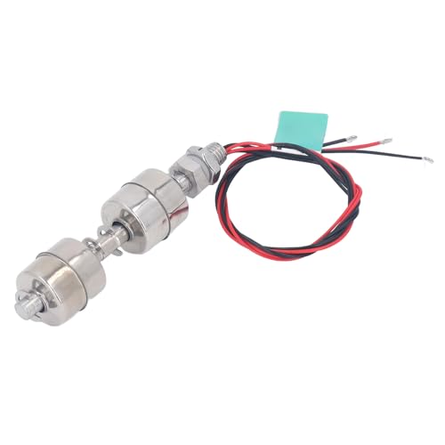 Denash Wasserspiegel -Controller Edelstahl Dual Ball Float Switch Hochspannung 0‑220 V, Flüssigkeitspegelsensor für Wassertanks und Waschbecken von Denash