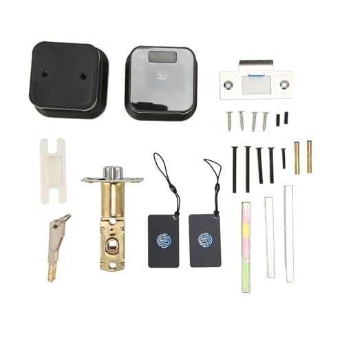 Denash WiFi Smart Lock 5 in 1 Fingerabdruck -ID -App Key Card Smart Deadbolt Schloss für Home Hotel Apartment, Raste Zink Legion, Easy Installation, für Schlafzimmer und Büros von Denash