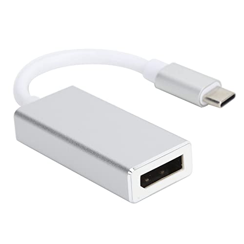 Denash Zum DisplayPort-Adapterkabel mit Großartiger Verarbeitung und Stabiles Signalgetriebe für Laptop/Desktop-Benutzermaterial: PVC (SILVER) von Denash
