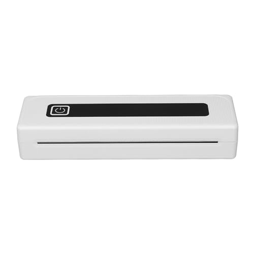 Tragbarer Thermodrucker, 200 DPI USB C Wiederaufladbarer Mini-Tintenlosdrucker mit Thermopapier, Bluetooth-Thermodrucker für Heimreisen von Denash