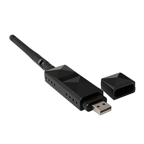 Wireless NetCard, Schwarzes ABS-Gehäuse USB AR9271 USB Wireless NetCard Abnehmbare 2DBI-Antenne für TV von Denash