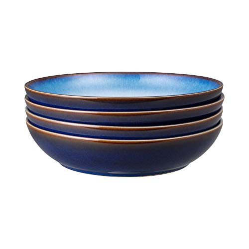 Denby 421048944 Blue Haze Pastaschalen-Set, Steingut, blau von Denby