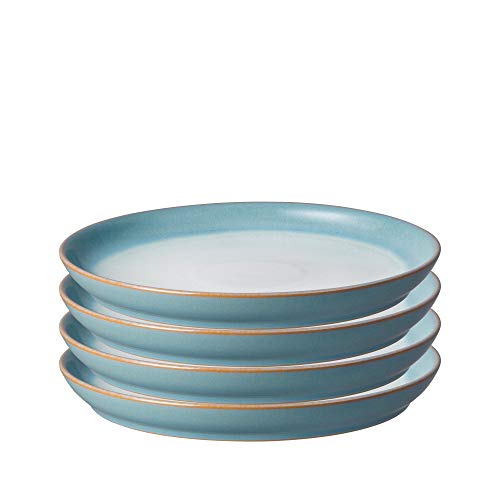 Denby Azurblau, Steingut, Azurblau, 4 Stück von Denby