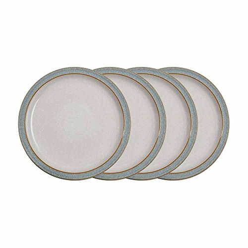 Denby Elements 4-teiliges Speiseteller-Set Hellgrau/Weiß Denby Elements 4-teiliges Speiseteller-Set Hellgrau/Weiß von Denby