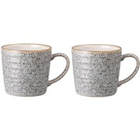 Denby Studio Grey Ridged Mug - Set of 2 von Denby