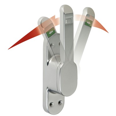 Türtreibriegel, Vario, 4220, f.VK-stange, links-rechts, Aluminium silb. eloxiert Türtreibriegel, Vario, 4220, f.VK-stange, links-rechts, Aluminium silb. eloxiert von Deni