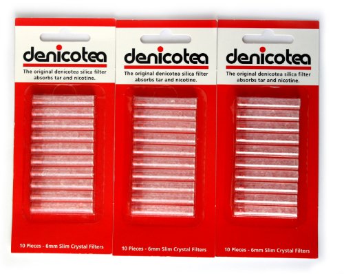 DENICOTEA 6 mm Slim Filter für Denicotea Zigarettenhalter, insgesamt 3 x 10 Filter von Denicotea